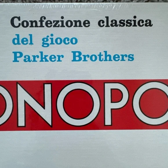 Monopoli Classic Board Game Italian Edition New sealed vintage
